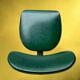 Polster office chair Gleich Klöber in green faux leather, wood and metal – mid-century