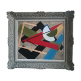 Constructivist canvas Oscar Tronek