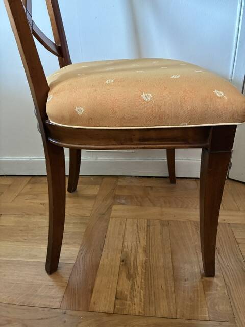 Cherry chair and fabric