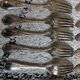 12 silver-plated metal cutlery sets 84 gr, ERCUIS