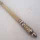 Puiforcat, sugar spoon, solid silver, Russian-style handle, vermeil.