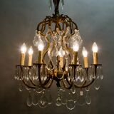 19th crystal pampilles chandelier