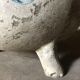 Pair of fiber cement cauldrons from the 60s and 70s