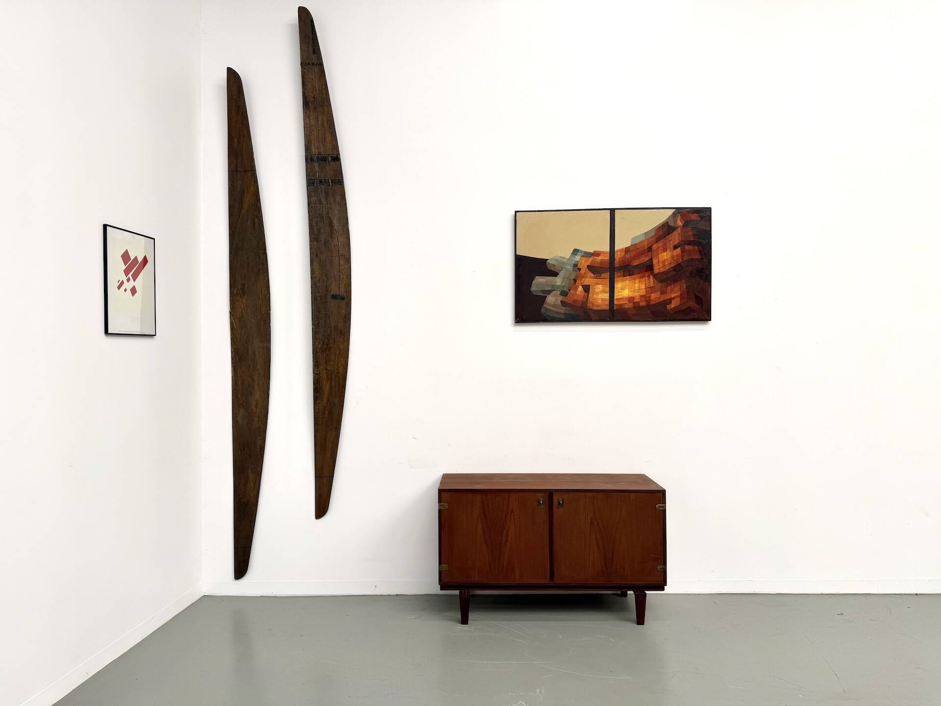 Teak and brass bookshelf designed by Peter Løvig Nielsen, CI.