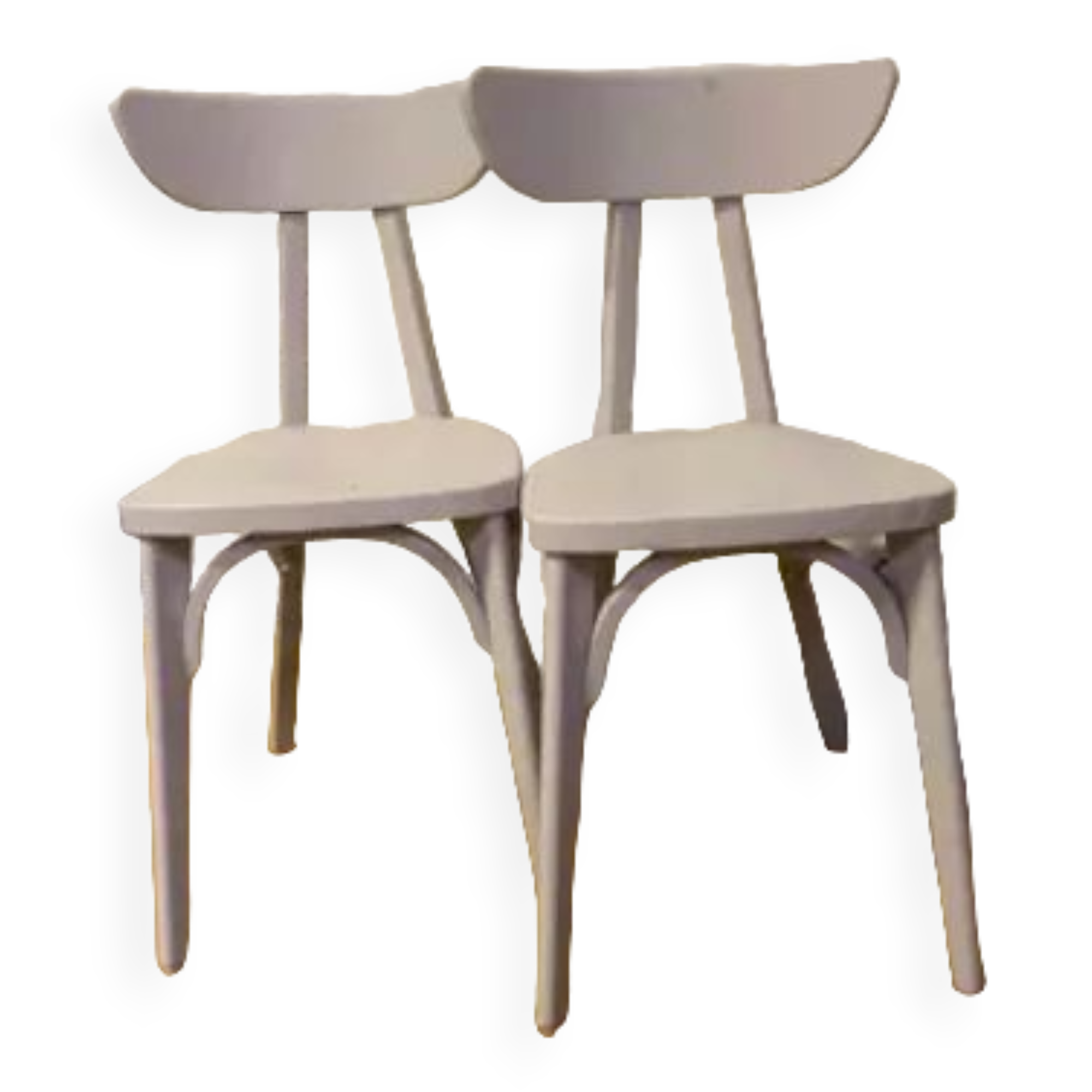 Duo of bistro chairs