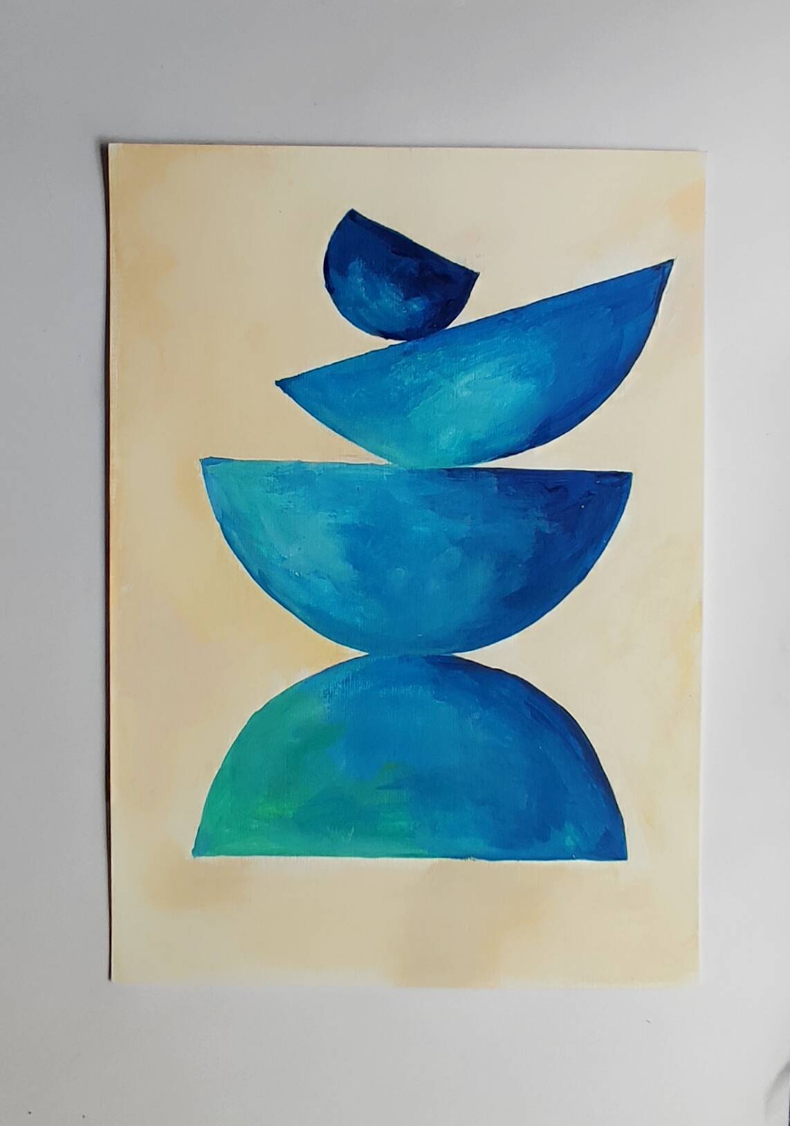 Minimalist geometric painting