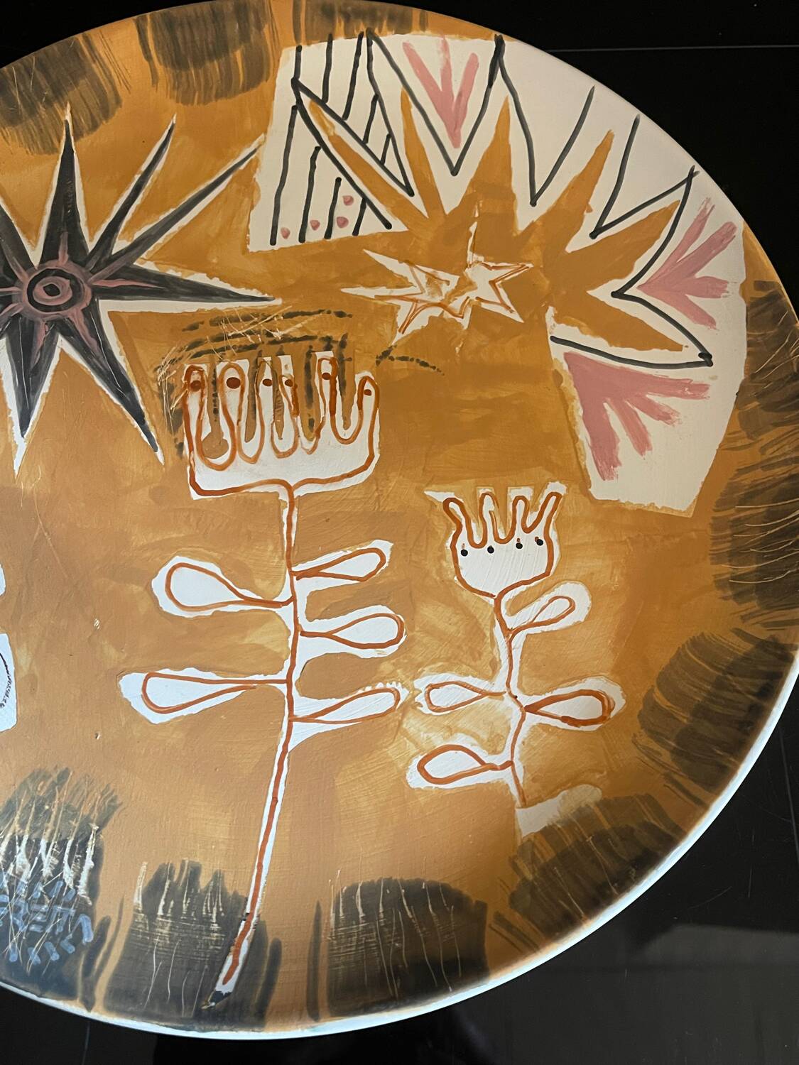 Ceramic plate signed Beretta