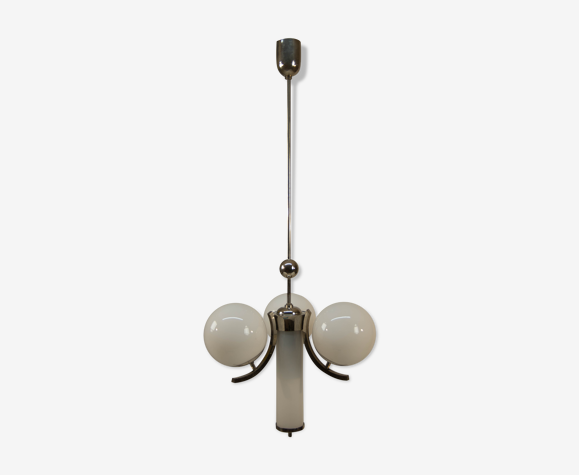 Suspension chrome art déco, années 1930