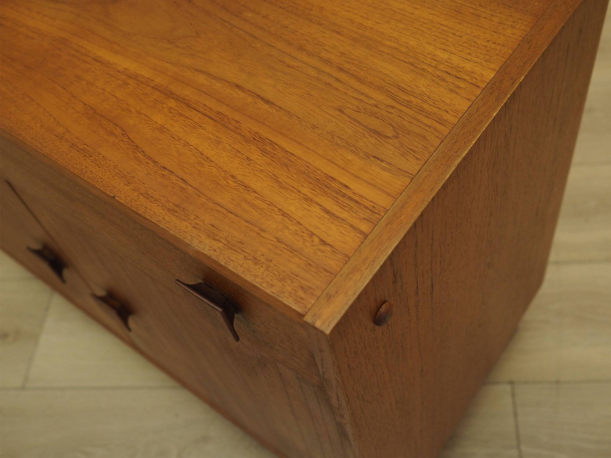 Danish Veneered Cabinet with Drawer, 1960s