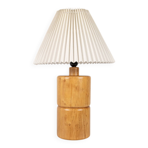 lampe de table cylindrique - 1970 bois