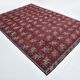 7x10 Kilim Wine Red Turkish Kilim Rug, 218x311Cm