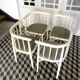 Built-in wooden chairs by Thonet