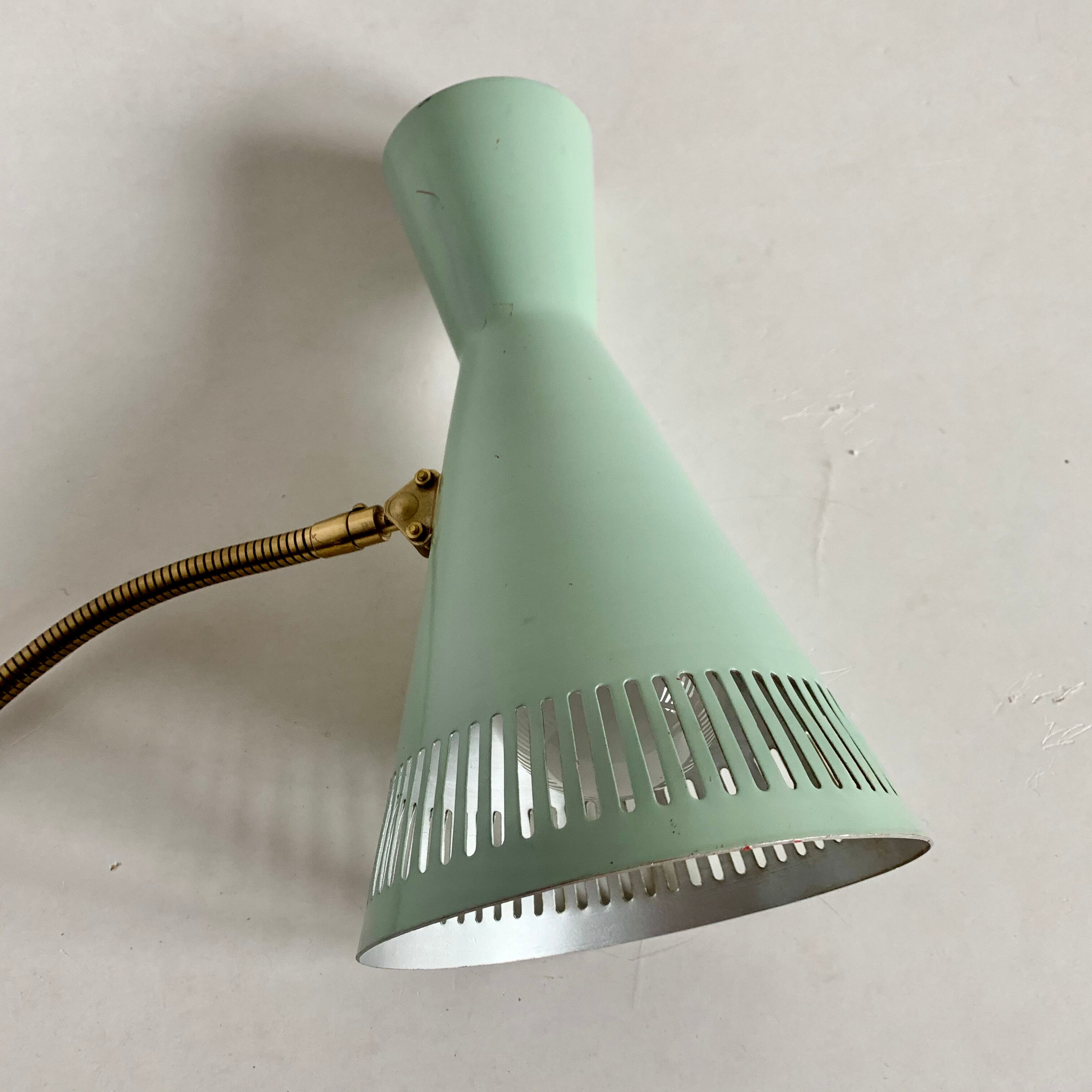 Mid-century italian brass table lamp, 1950s