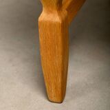 Henning Kjærnulf Set of 6 Razorblade Dining Chairs in Lambswool and Oak