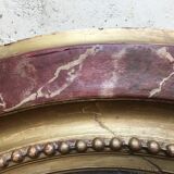 Oval gilded mirror 107x90cm