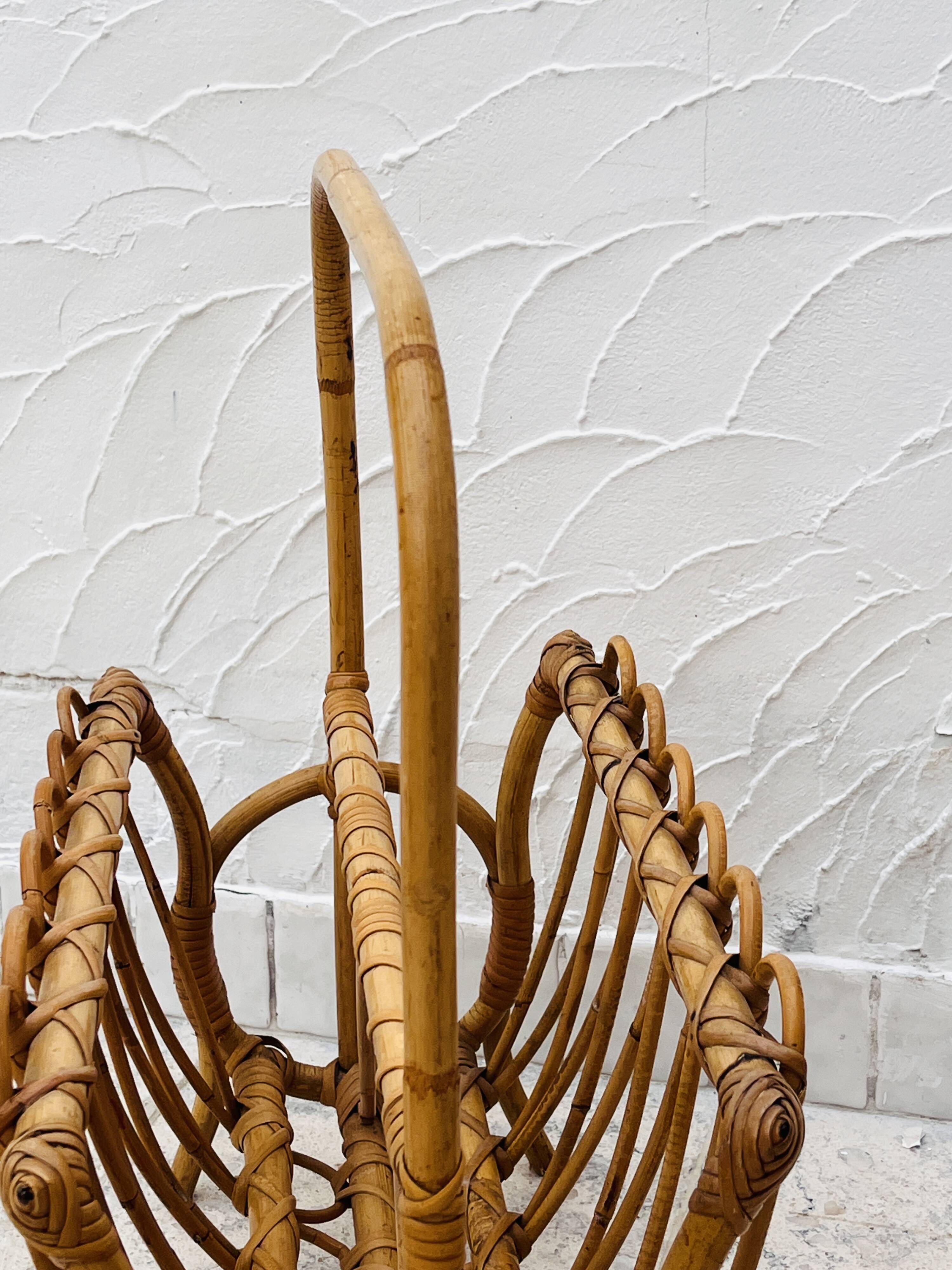 Bamboo Magazine Rack