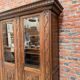 Large oak pharmacy display cabinet