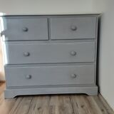 Gray chest of drawers