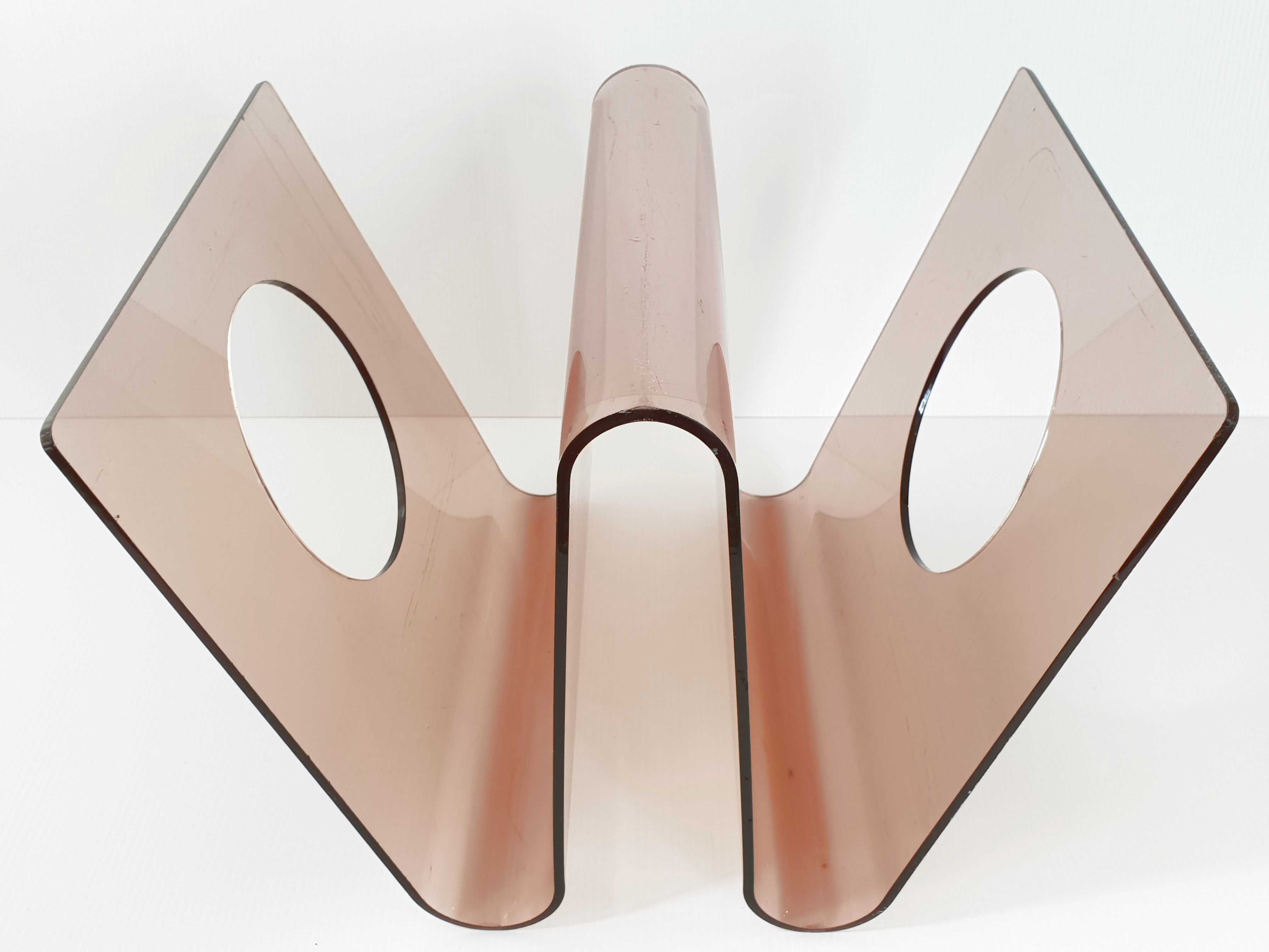 Michel Dumas magazine holders in Plexiglas