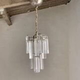 Lustre cristal italien vintage Venini trilobo