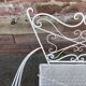 Banc de jardin fer forgé vintage