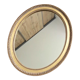 Miroir doré ovale vintage, 58x48 cm