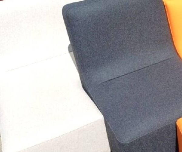 Canapé modulable en cuir Confluence Ligne Roset