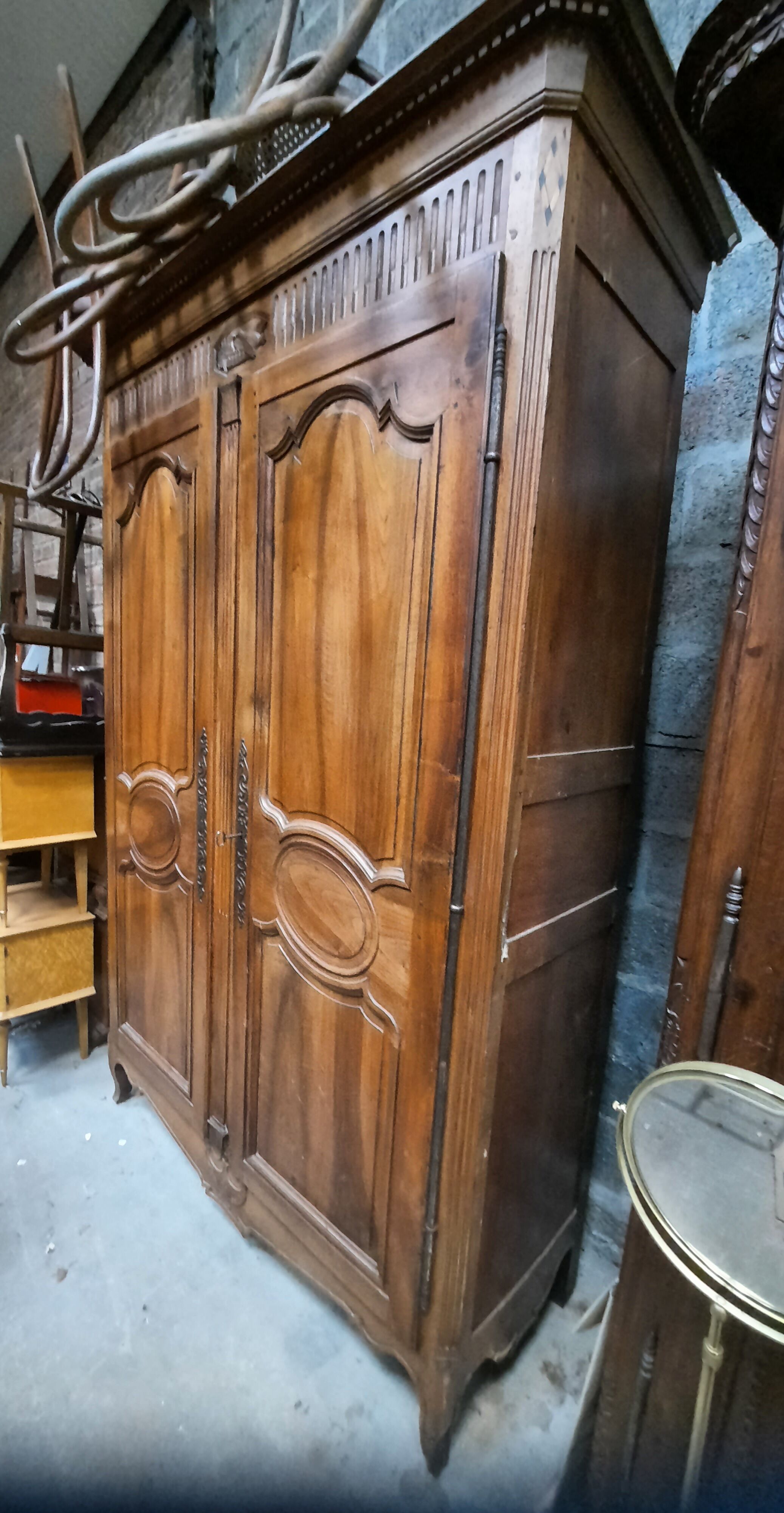 Rustic solid cherry cabinet