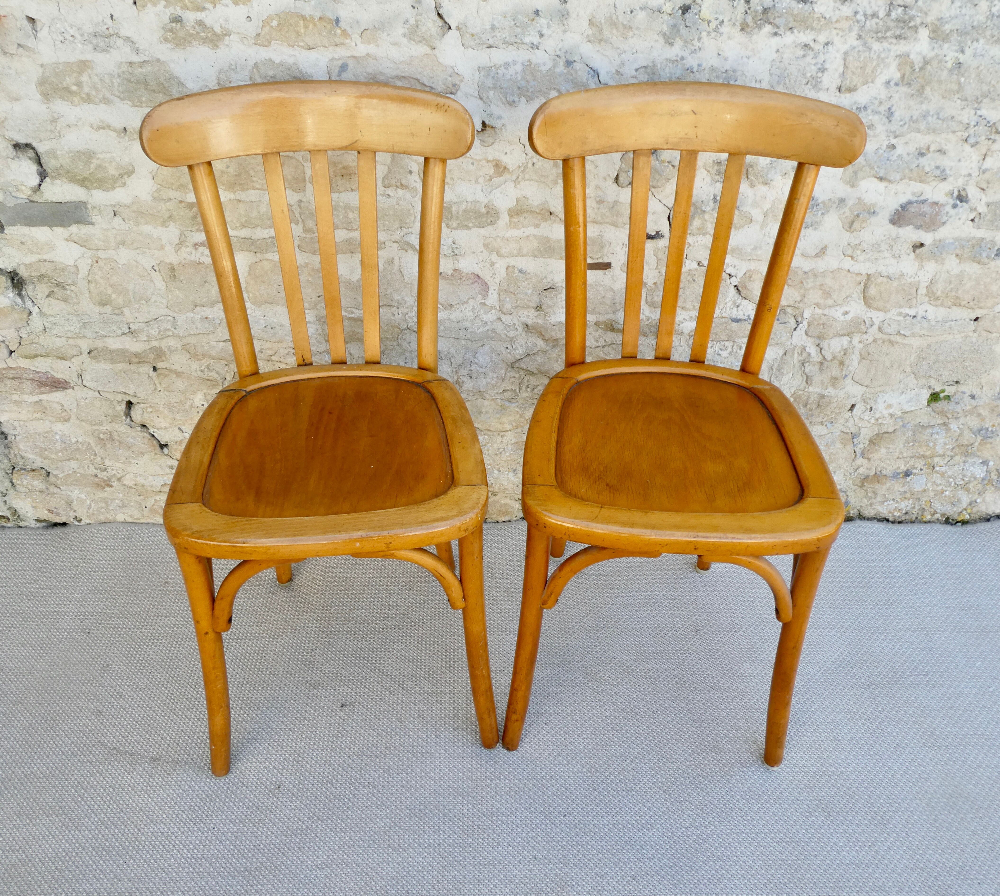 Pair of bistro chairs Luterma, 50s