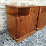 Walnut bedside tables