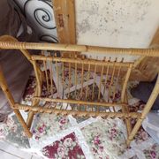 Rattan magazine holder