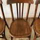 Set of 5 baumann bistro chairs in bent wood stamped xxth