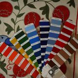 Vintage Turkish rug hand-knotted 50x92cm