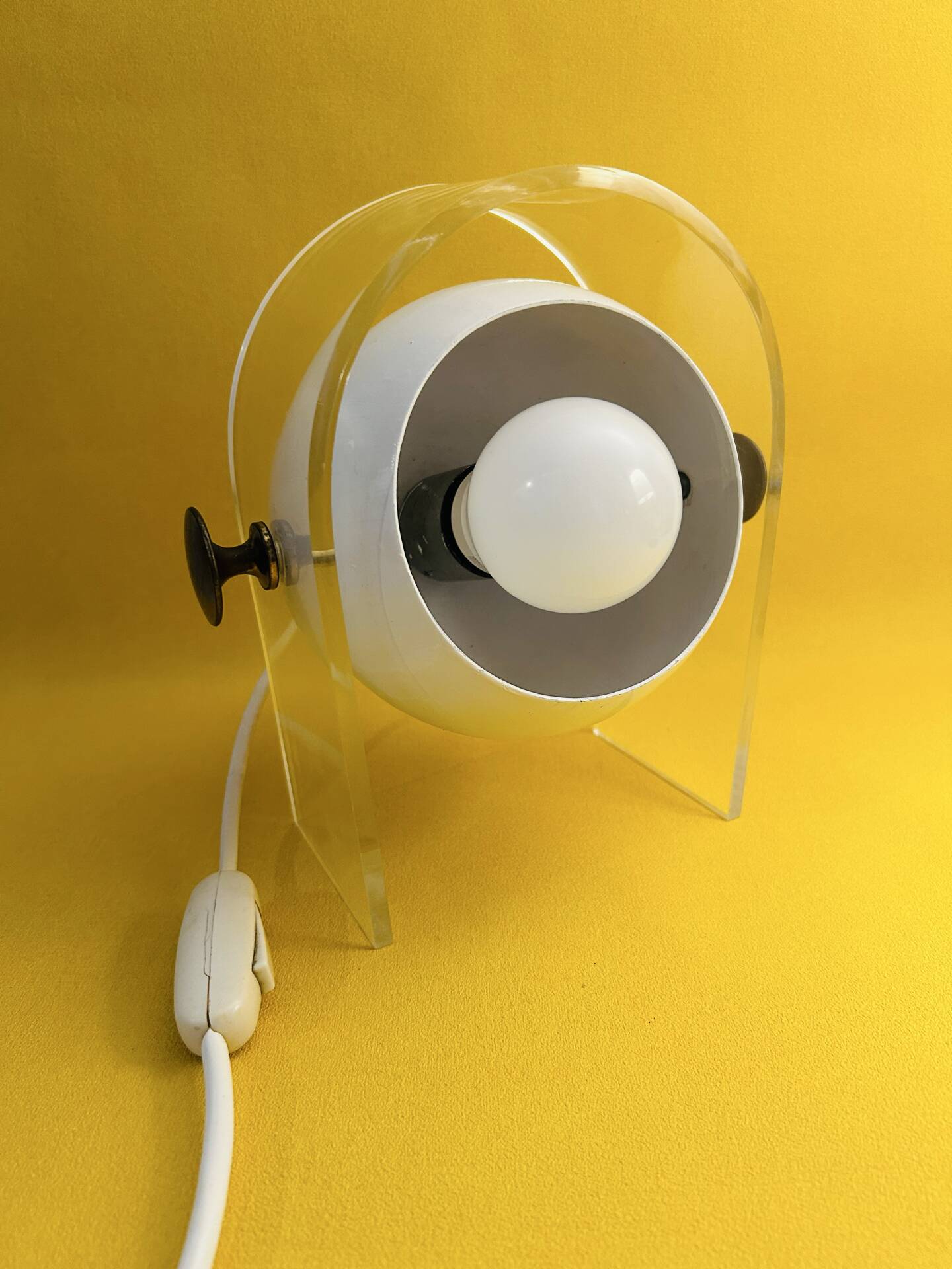 Lampe Massive Eye Ball Space Age Atomic, France années 70