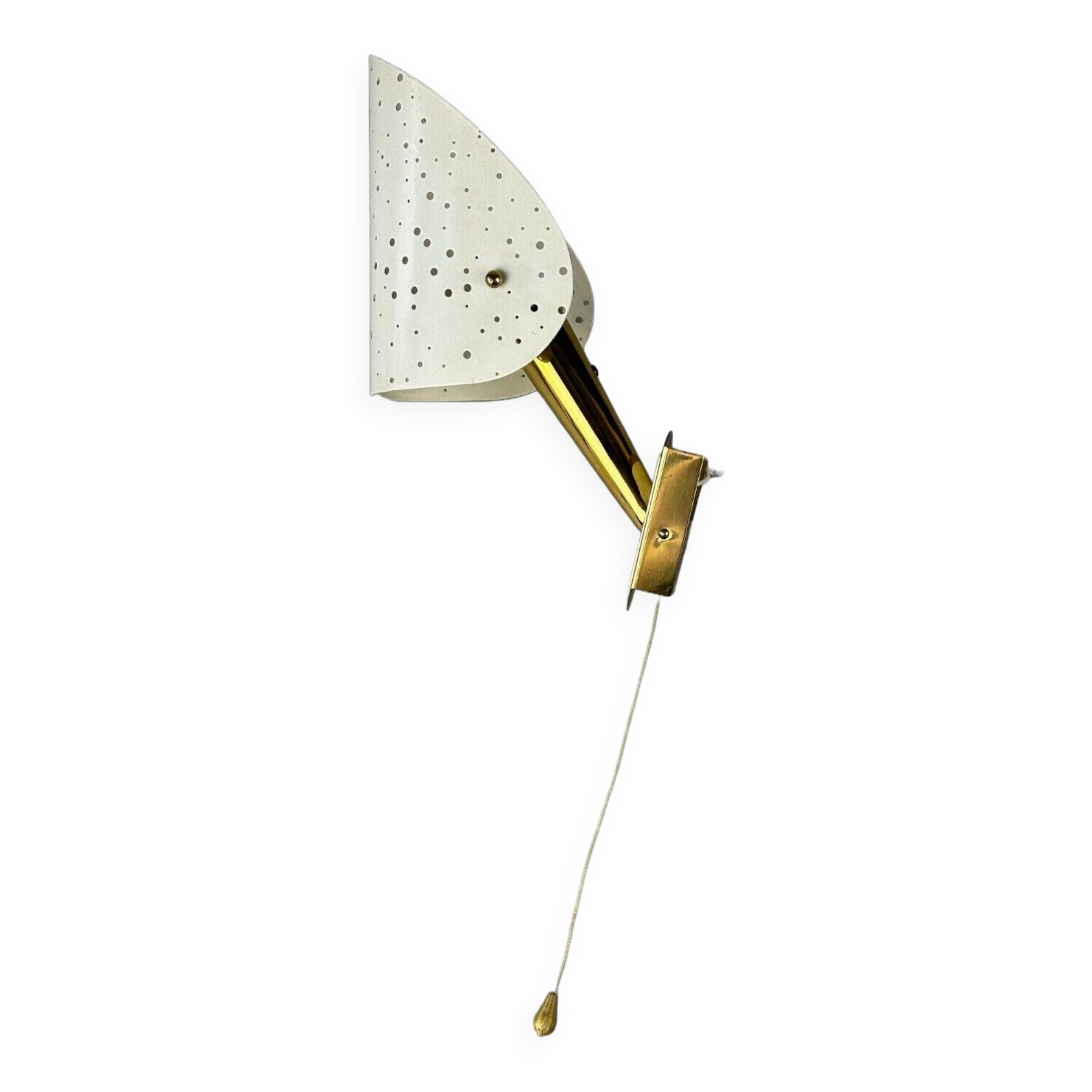 50s 60s wall lamp by Ernest Igl for Hillbrand Brass & Metal Design