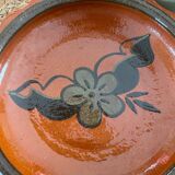 Vintage shallow dish in terracotta