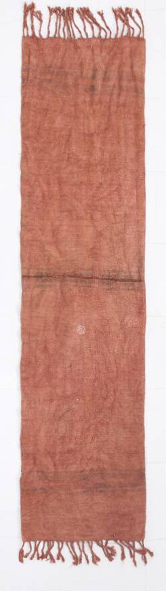 Cinnamon Turkish Pattern Kilim Runner Rug, 64x267 Cm