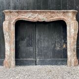 Louis XV style fireplace in rance marble circa 1880