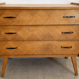 Oak chest of drawers from the scandinavian 60s