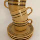 Sarreguemines stoneware cups
