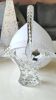 Decorative basket/fruit basket in Beyer cut crystal. Starry/leafy motifs
