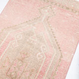 3x13 Distressed Turkish Runner Rug 405x90Cm