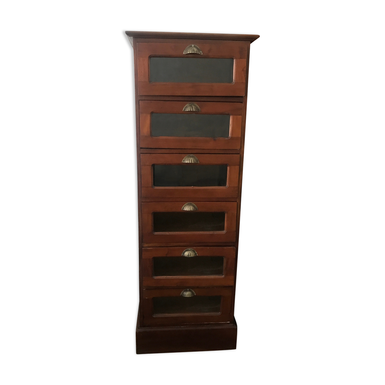 Semainier with glazed drawers