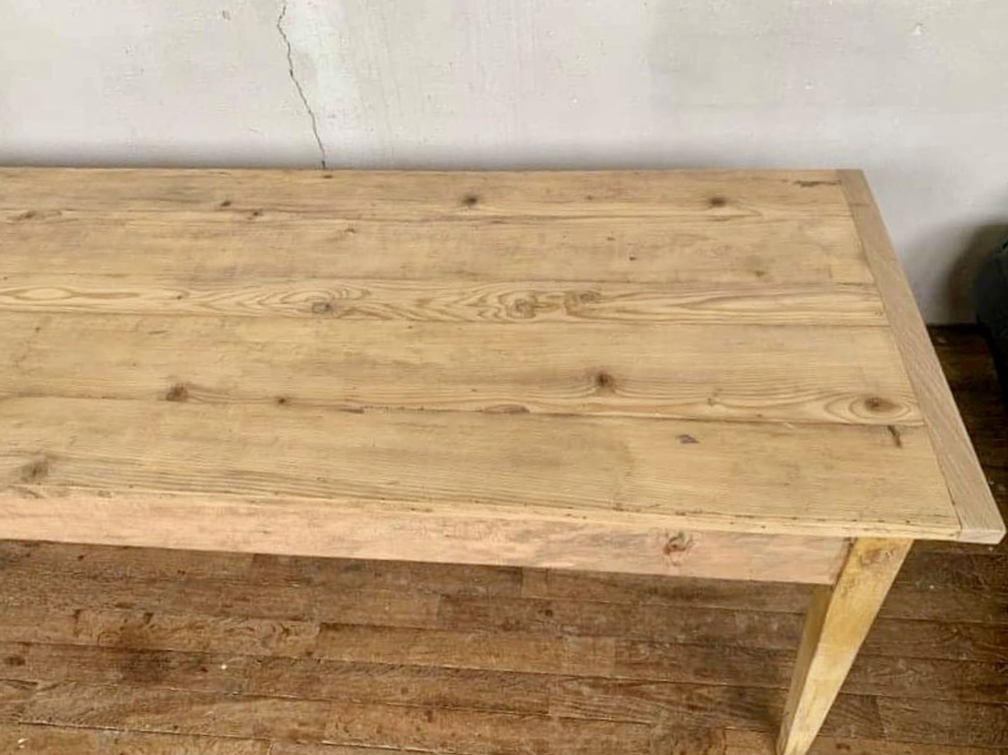 Farm table bistro bar light wood foot fuseau