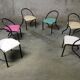 Série de 6 chaises enfant style Hitier - Vintage 1940 1950