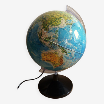 Globe terrestre lumineux année 80