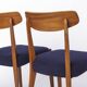 Pair of Danish Teak Chairs 1960s, Vintage Mid Century Dining Chairs