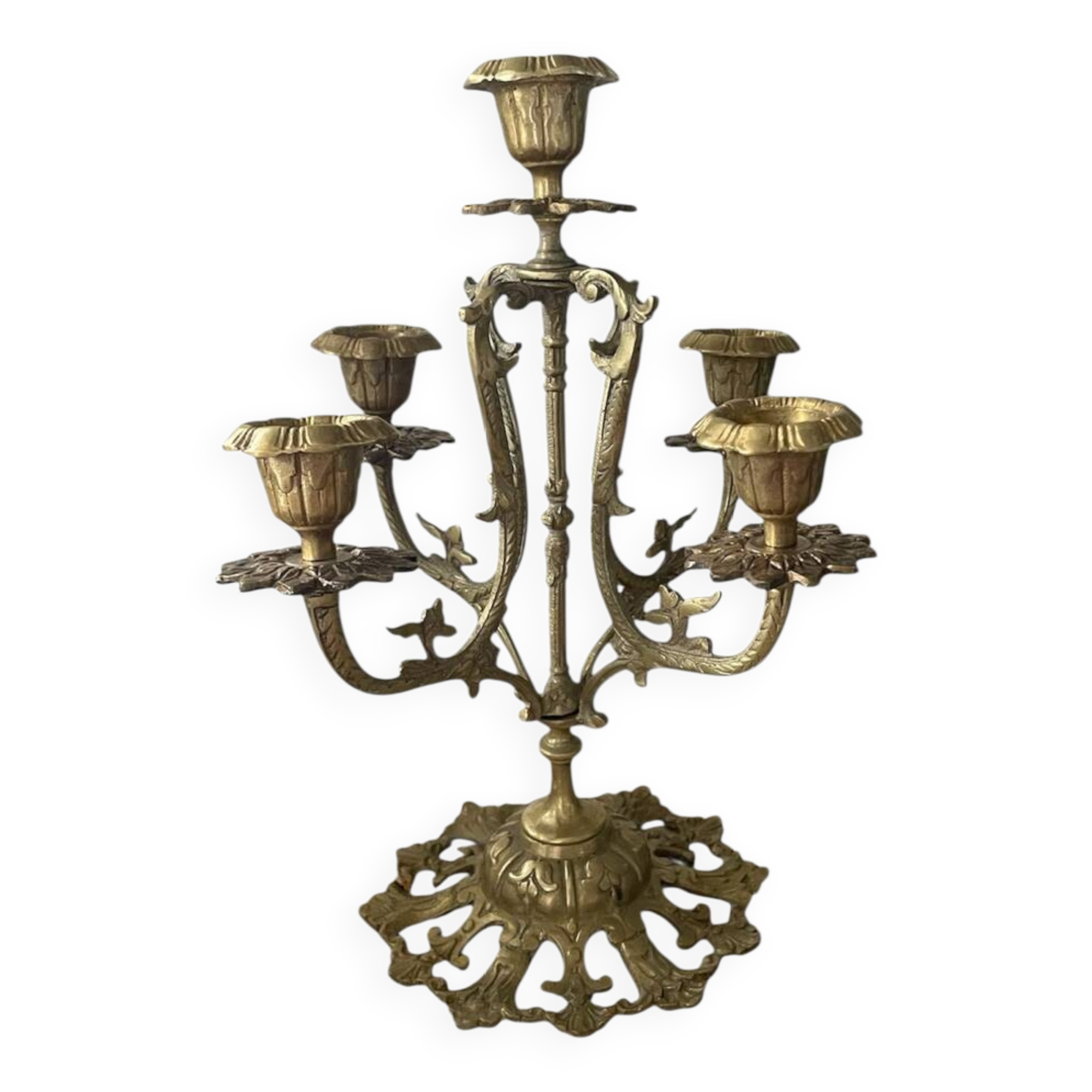 Victorian brass candlestick