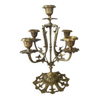 Chandelier victorien en laiton