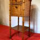Bedside bamboo collection circa 1870 Napoleon III pitchpin cherry marble